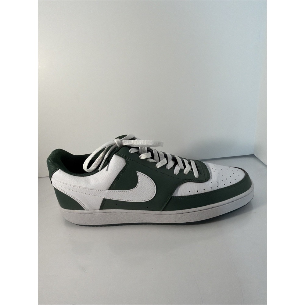 Nike Men's Court Vision Low Athletic Shoes Fir Green/White Size 13 M - Picture 10 of 12